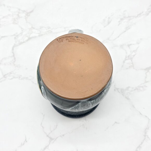 Deneen Pottery Mug Kit Carson County Carousel Horse Colorado Green Drip USA New - Picture 5 of 7